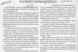 Fichero bibliográfico  [artículo] Carlos René Ibacache.