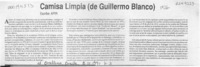 Camisa limpia (de Guillermo Blanco)  [artículo] Apir.