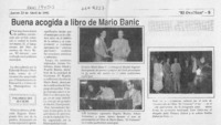 Buena acogida a libro de Mario Banic  [artículo].