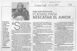 Poemas para rescatar el amor  [artículo].