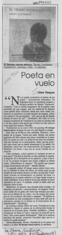 Poeta en vuelo