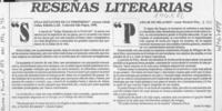 Reseñas literarias  [artículo] Boris Pontigo.