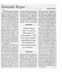 Gonzalo Rojas  [artículo] Eduardo Vasallo.