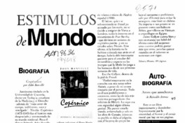 Estímulos de Mundo  [artículo].