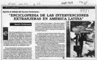 "Enciclopedia de las intervenciones extranjeras en América Latina"  [artículo] Beatriz Brinkmann.