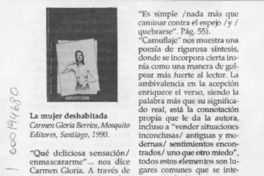 La mujer deshabitada  [artículo] Isabel Gómez.