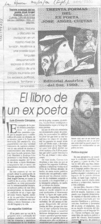 El libro de un ex poeta