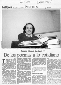 De los poemas a lo cotidiano  [artículo] A. G.