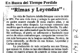 Rimas y leyendas  [artículo] Alberto Arraño.