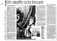 Un asalto a la locura  [artículo] Jorge Aliaga Marchant.