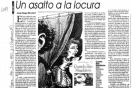 Un asalto a la locura  [artículo] Jorge Aliaga Marchant.