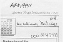 Entretención garantizada  [artículo] René Durney.