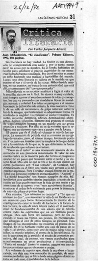 Juan Mihovilovic, "El clasificador"  [artículo] Carlos Jorquera Alvarez.