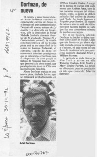 Dorfman, de nuevo  [artículo].