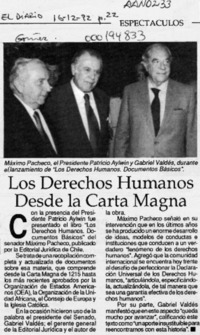 Los Derechos humanos desde la Carta Magna  [artículo].