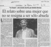 El Relato sobre una mujer que se resigna a no ser sólo abuela  [artículo].