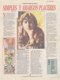 Simples y amargos placeres  [artículo] Eduardo Sepúlveda.