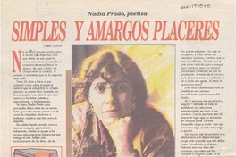 Simples y amargos placeres  [artículo] Eduardo Sepúlveda.