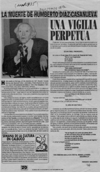 Una vigilia perpetua  [artículo] Fernando Quilodrán.