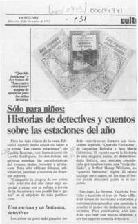 Historias de detectives y cuentos sobre las estaciones del año  [artículo].