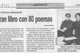 4 jóvenes preparan libro con 80 poemas  [artículo].