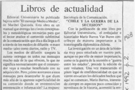 Libros de actualidad  [artículo].