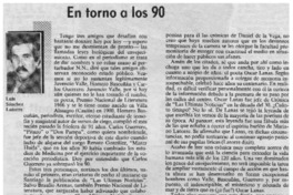 En torno a los 90