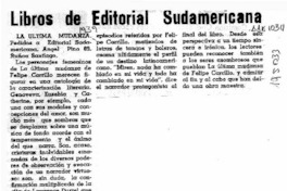 Libros de Editorial Sudamericana  [artículo].