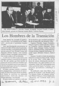 Los Hombres de la transición  [artículo].