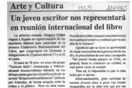 Un Joven escritor nos representará en reunión internacional del libro  [artículo].