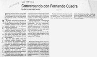 Conversando con Fernando Cuadra  [artículo] Enrique Ugalde Santos.