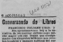 Conversando de libros  [artículo].