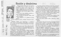 Ilusión y desánimo  [artículo] Enrique Ramírez Capello.