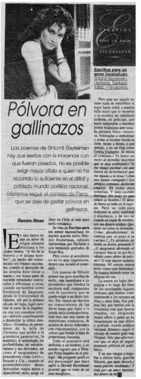 Pólvora en gallinazos