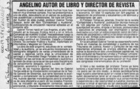 Angelino autor de libro y director de revista  [artículo].