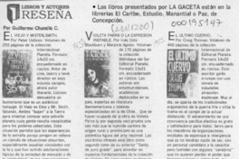 Reseña  [artículo] Guillermo Chandía C.