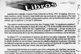 América de a caballo  [artículo] Fernando Quilodrán.