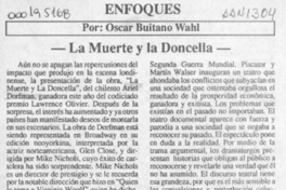 La muerte y la doncella  [artículo] Oscar Buitano Wahl.