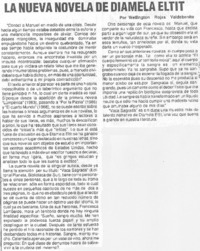 La nueva novela de Diamela Eltit