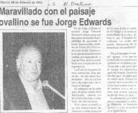 Maravillado con el paisaje ovallino se fue Jorge Edwards