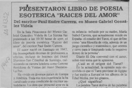 Presentaron libro de poesía esotérica "Raíces del amor" (entrevista)