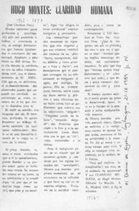 Claridad humana  [artículo] José Christian Páez.