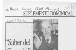 "Saber del corazón"  [artículo] Alberto Arraño.