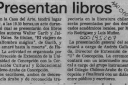 Presentan libros  [artículo].