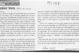González Vera  [artículo] Alberto Arraño.