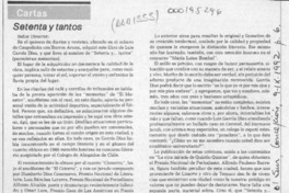 Setenta y -- tantos  [artículo] Wlady Igor Troncoso Etique.