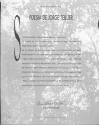 Poesía de Jorge Teillier