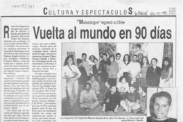 Vuelta al mundo en 90 días  [artículo].
