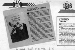 "La trampa sagrada" Jodorowsky, el hombre  [artículo] Lucrecio.