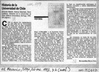 Historia de la Universidad de Chile  [artículo] Bernardino Bravo Lira.